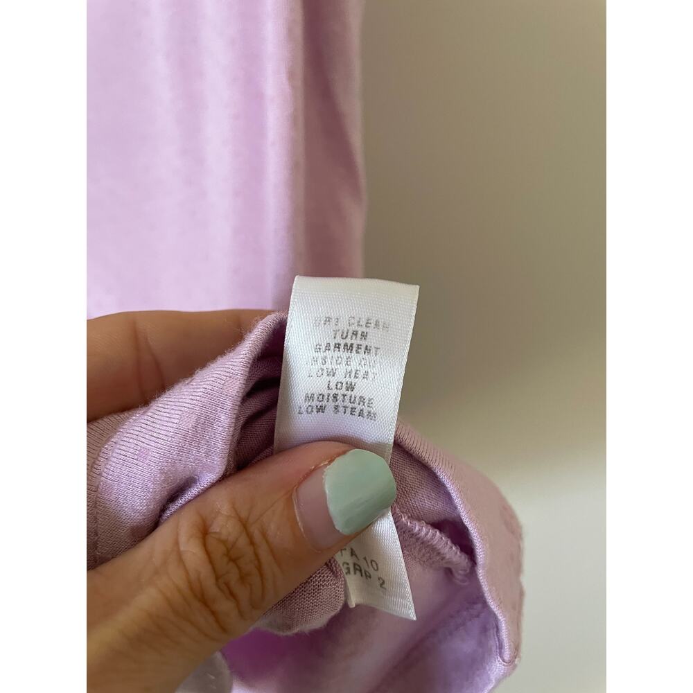 St. John Sequin Viscose Basic Tank Top Purple Siz… - image 7